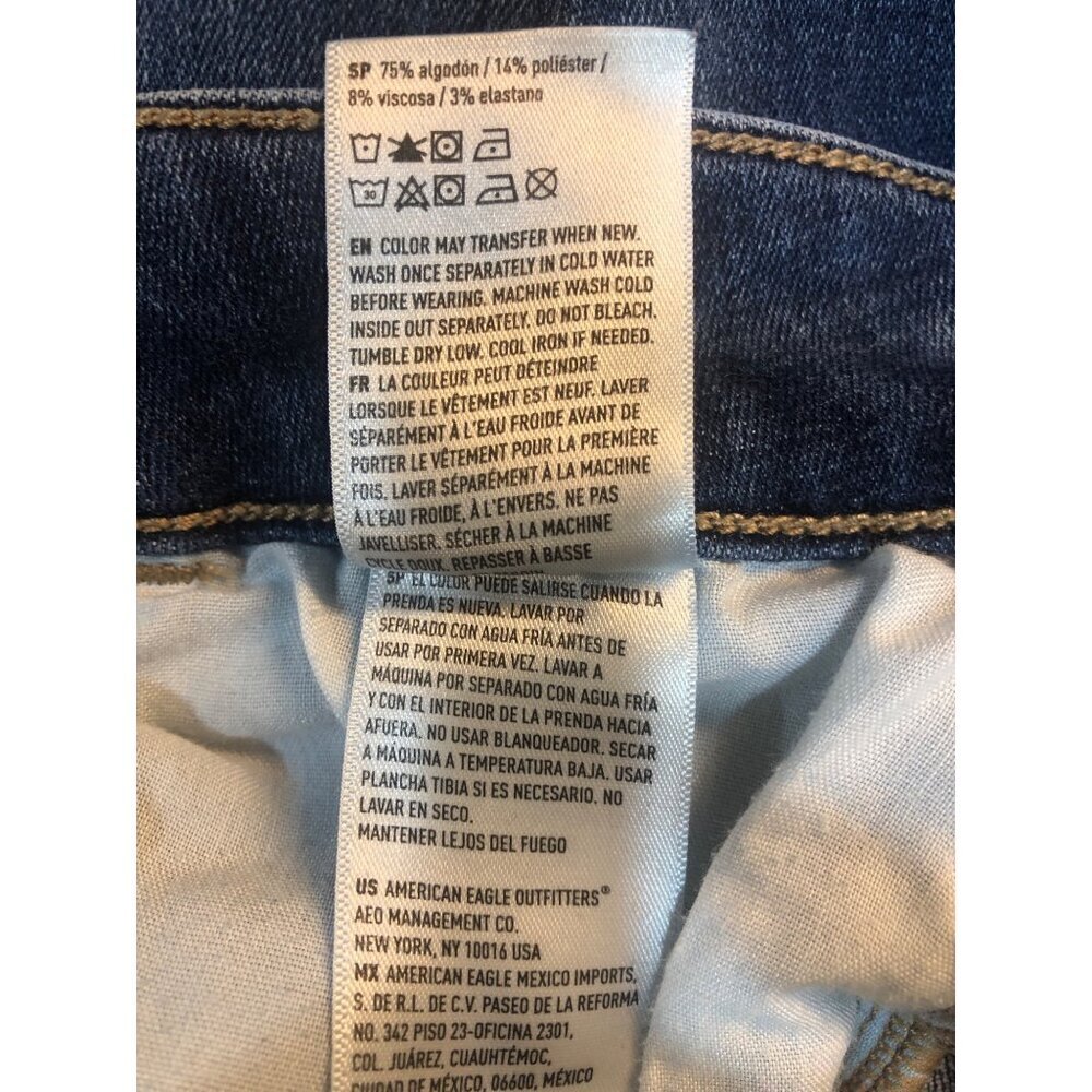 American Eagle Outfitters Next Level Stretch Hi Rise Jegging Size 4 Long - Picture 11 of 11